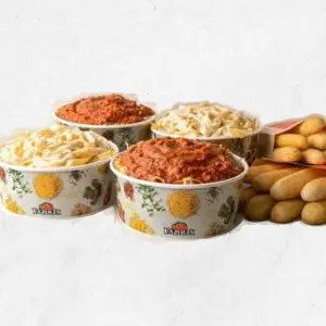 Fazoli’s Menu with Prices and Pictures USA 14 Large Fresh-Tossed Family Meal (Serves 8)